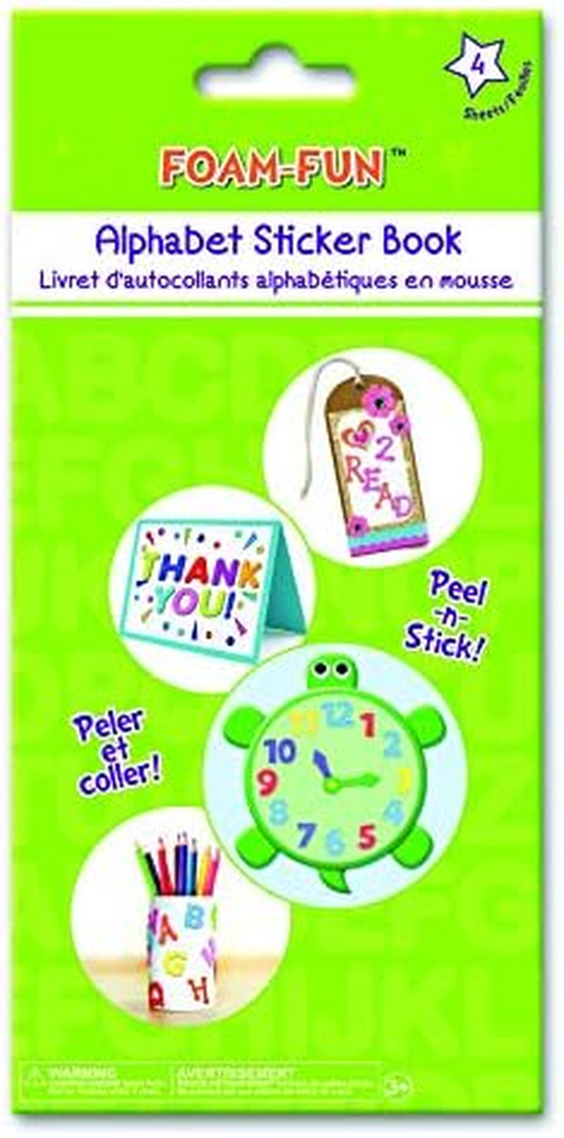 Foam Letter Stickers - Foam Alphabet Letters 1/2" Self Adhesive Sticky ABC Stickers for Kids Crafts Self Bulk 256 Pcs