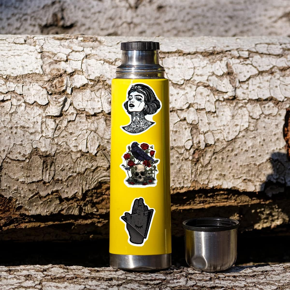 200PCS Halloween Stickers Gothic Skull Sticker for Adults Meme/Horror/Witchy Stickers for Hydro Flask/Laptop/Skateboard/Water Bottles/Computer/Phone