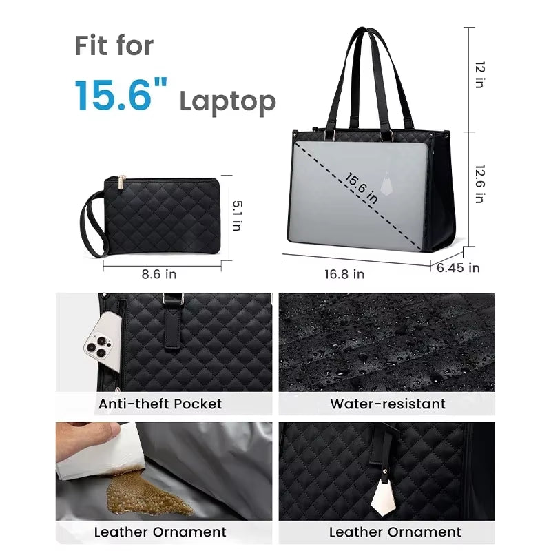 2 in 1 Portable Lunch Tote Bag for Women Multi Purpose Insulated Shoulder Pouch Makeup Durable Waterproof Outdoor Travel Bag