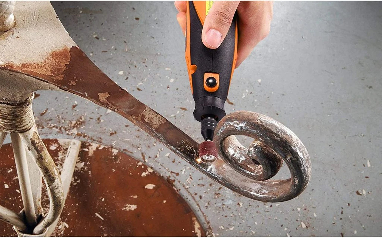 Rotary Tool Kit with Upgraded Multipro Keyless Chuck, Versatile Accessories