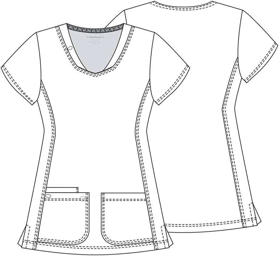 Women'S Pitter-Pat V-Neck Scrubs Shirt