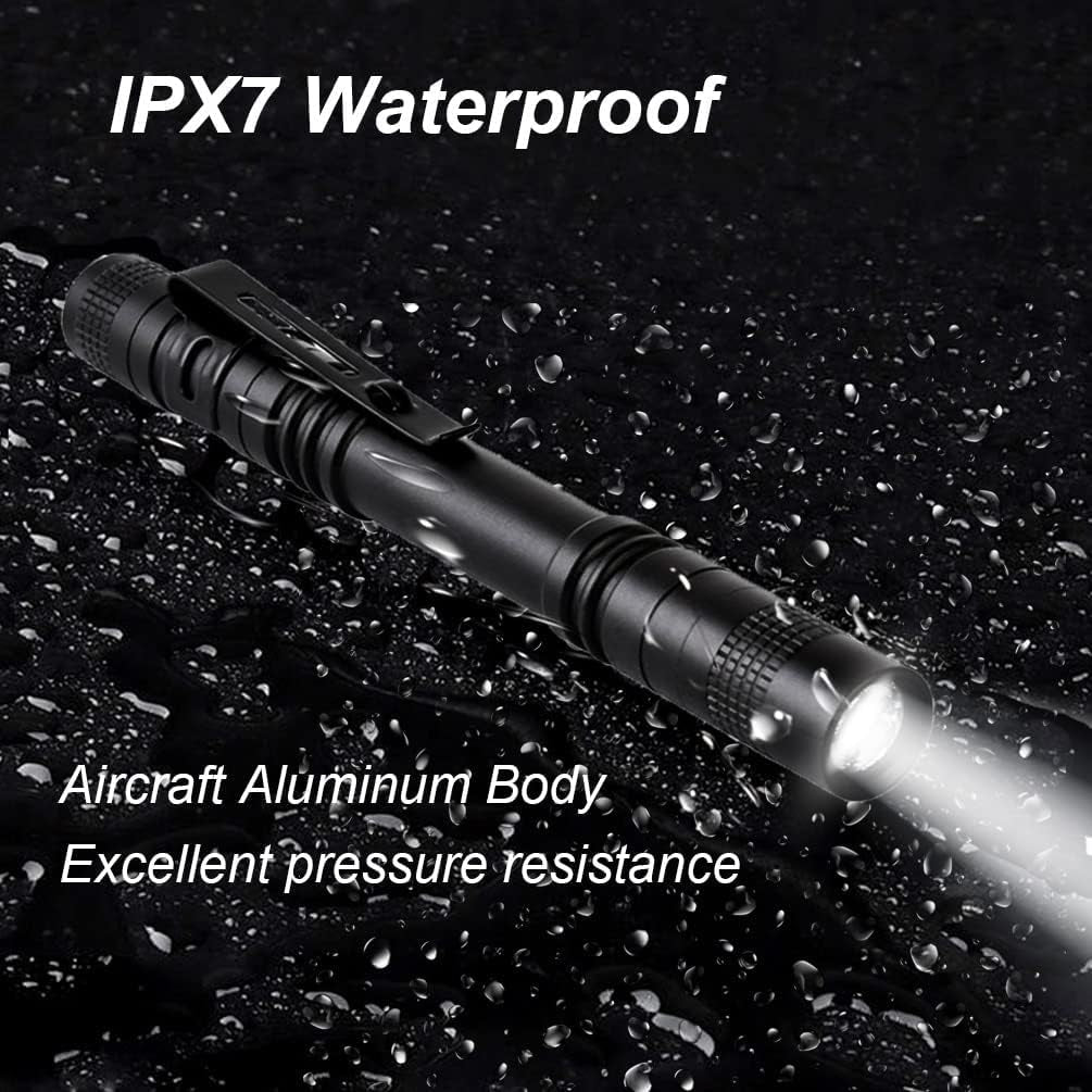 Pen Flashlight,5Pcs Led Pen Light Flashlights with Clip,Mini Pocket Flashlight Small Penlight Inspection Flashlight