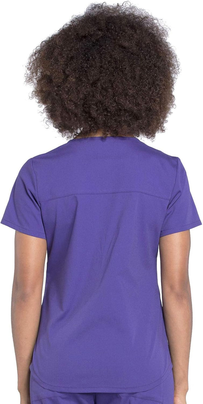 Workwear Professionals Women Scrubs Top V-Neck plus Size WW665, 5XL, Grape
