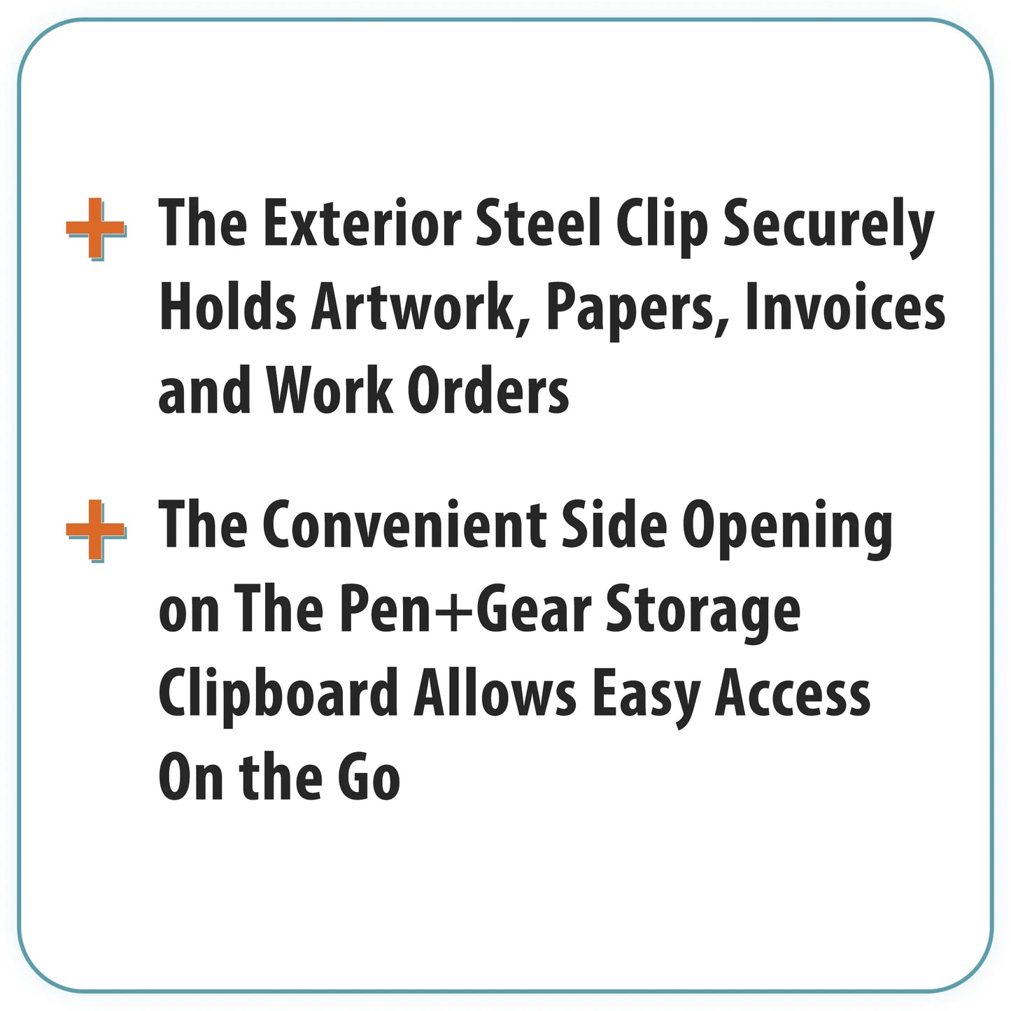(3 Pack) Storage Clipboard and Form Holder. 12.5" X 9.5", Blue A4