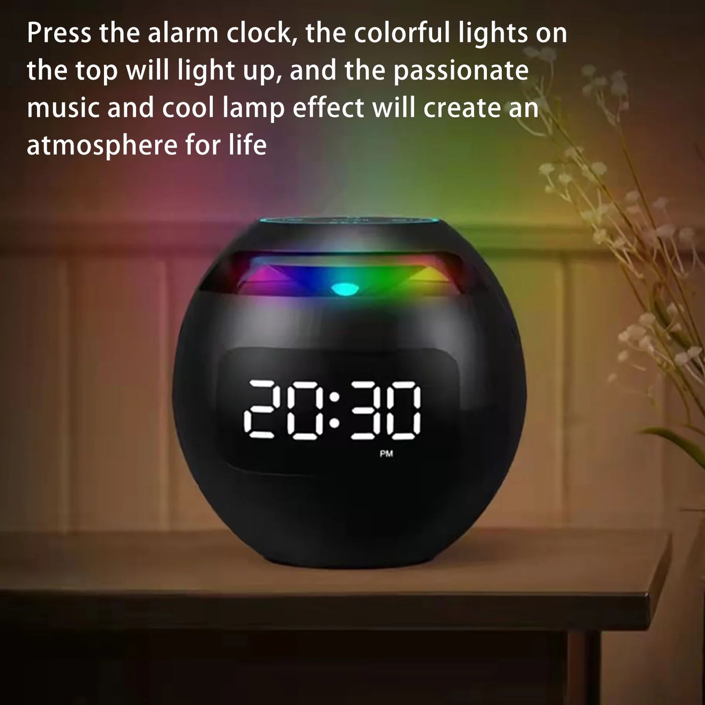 Reduction Wireless Bluetooth Speaker High Volume High Sound Quality Mini Alarm Clock Student Rechargeable Small Speaker Smart Subwoofer