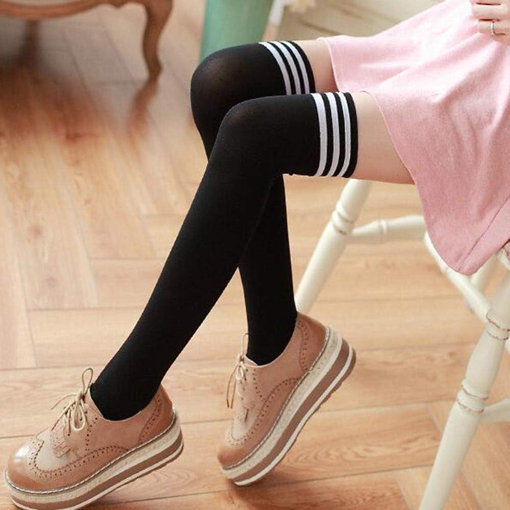 Womens 1 Pair over Knee Thigh High Socks Hosiery Leg Warmers Stockings Leggings Winter Long Boot Sock Non-Slip Anti-Hem Thigh High over Knee High Socks, Black1