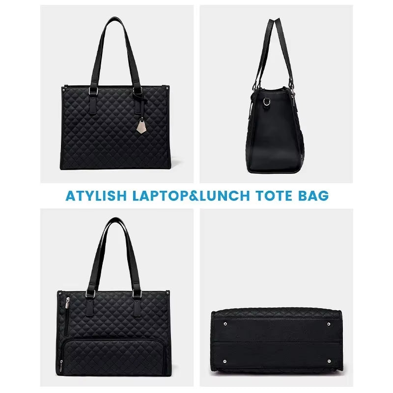 2 in 1 Portable Lunch Tote Bag for Women Multi Purpose Insulated Shoulder Pouch Makeup Durable Waterproof Outdoor Travel Bag