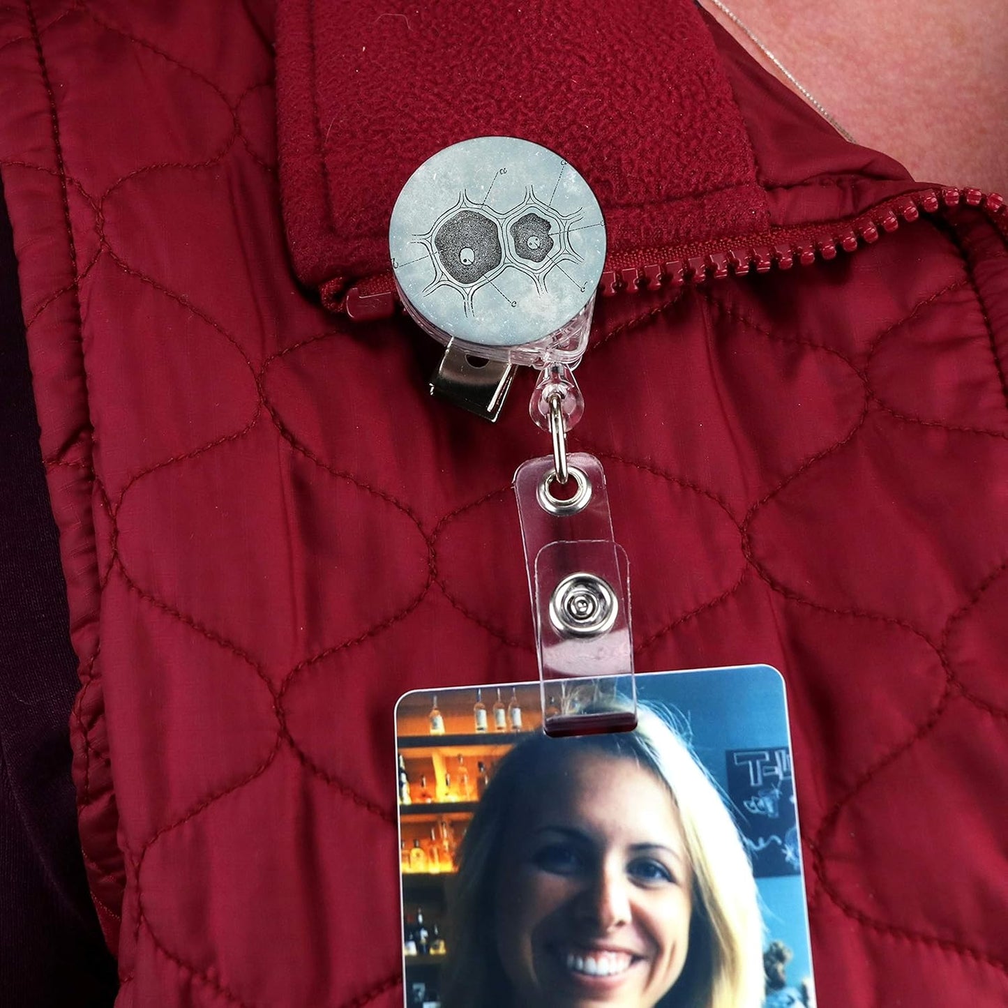 Anatomy Two Tinker Reel Retractable Badge Reel - with Alligator Clip and Extra-Long 36 Inch Standard Duty Cord - Made in the USA
