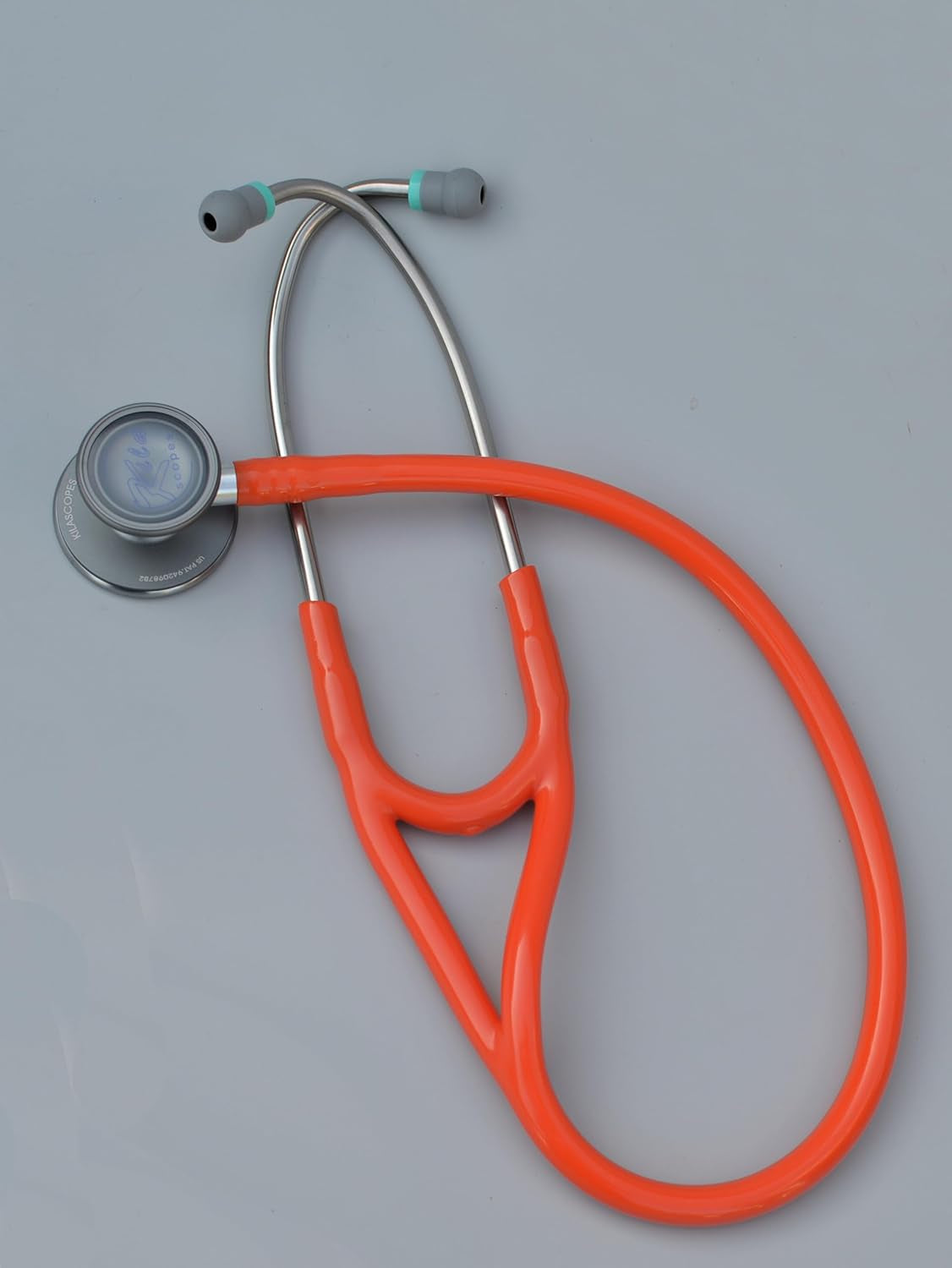 Virtuoso Dual Head Cardiology Stethoscope, Professional Quality, Classic Tube, KS-750 Orange