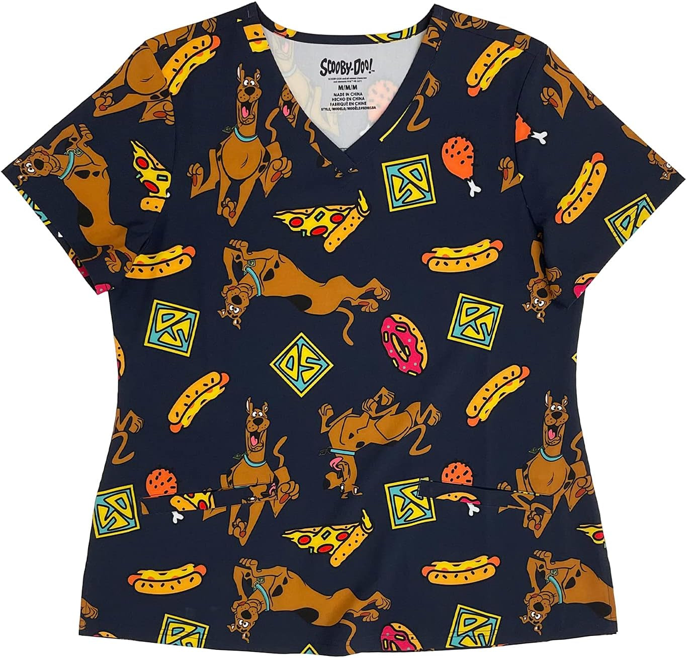 Scooby Doo Novelty Scrubs, Medical Scrub Tops for Women