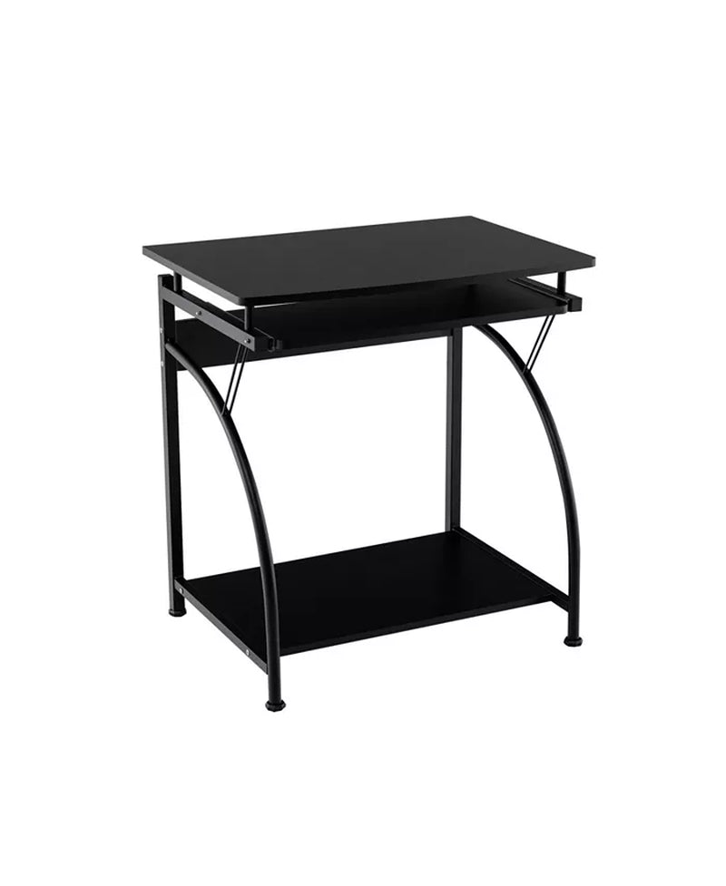 27.5 Inch Laptop Table Computer Desk for Small Spaces with Pull-Out Keyboard Tray