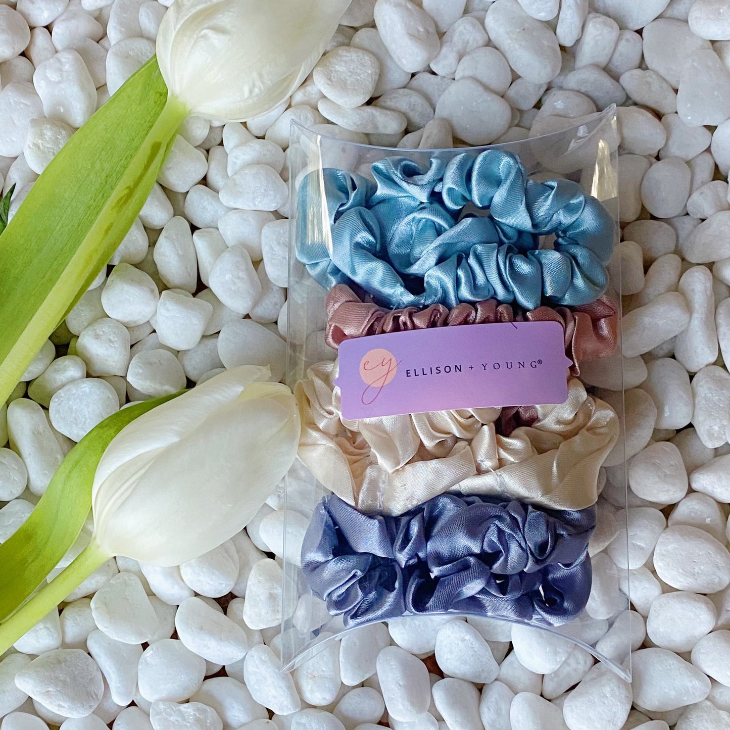 Satin Self Care Scrunch Set of 8