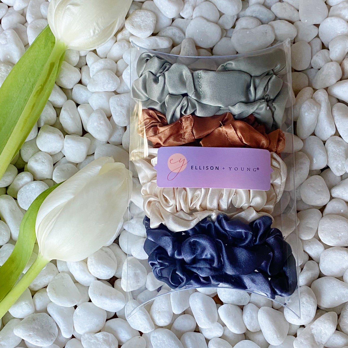 Satin Self Care Scrunch Set of 8