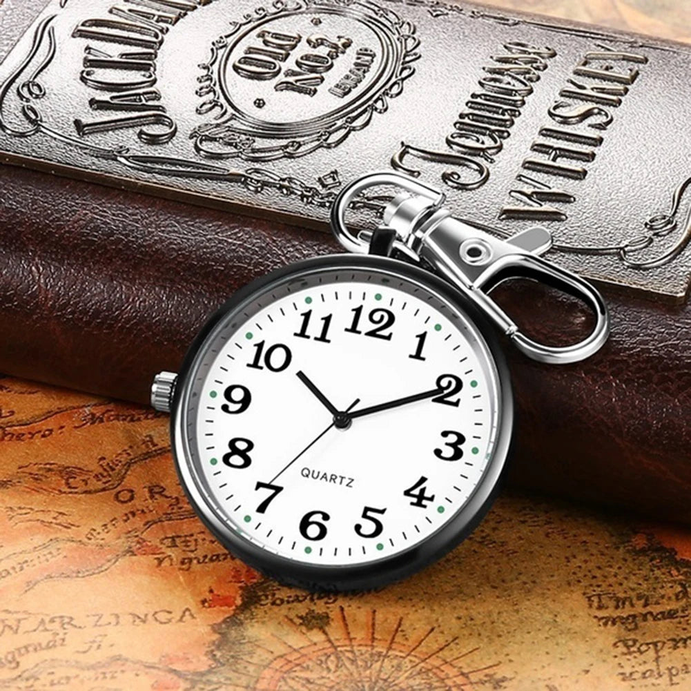 Hot Sell Fashion Pocket Watches Men Women Watch round Dial Quartz Analog Nurse Medical Keychain Pocket Watch Reloj De Bolsillo