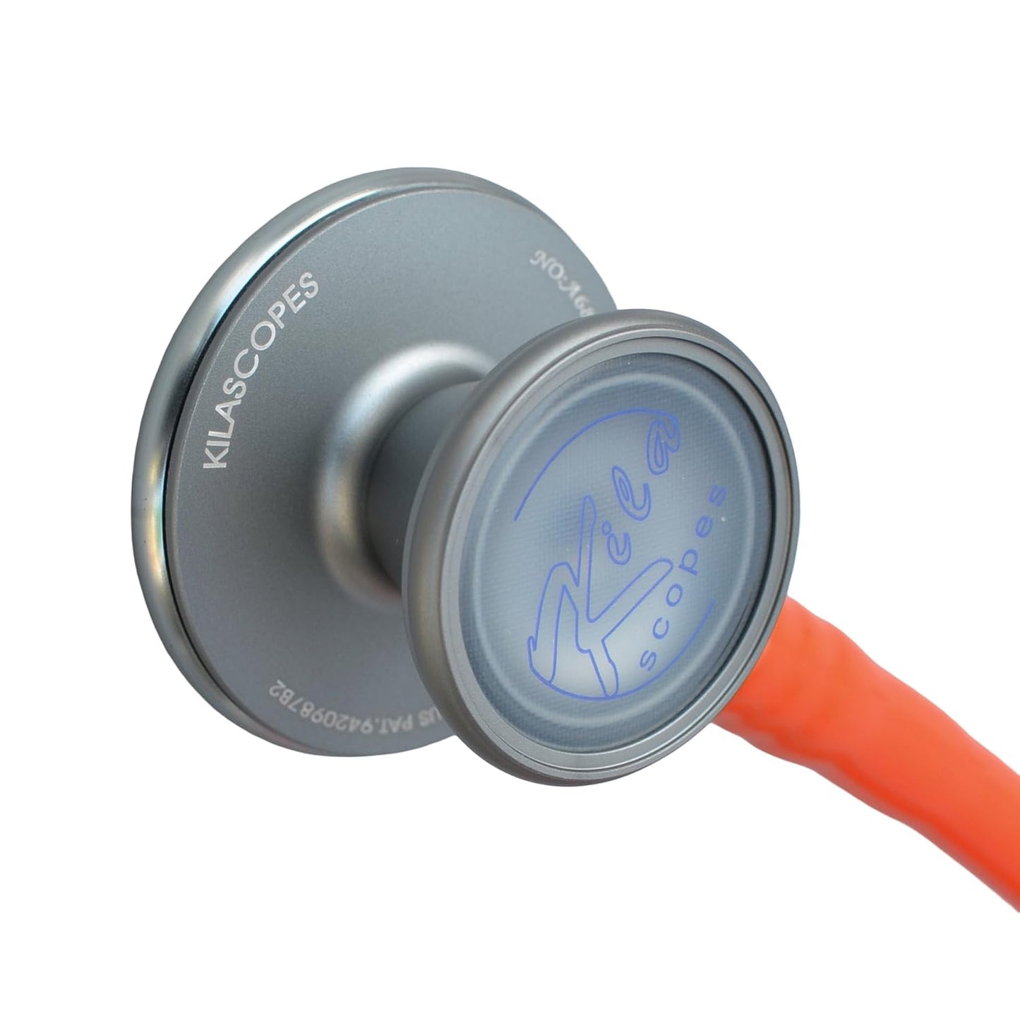 Virtuoso Dual Head Cardiology Stethoscope, Professional Quality, Classic Tube, KS-750 Orange