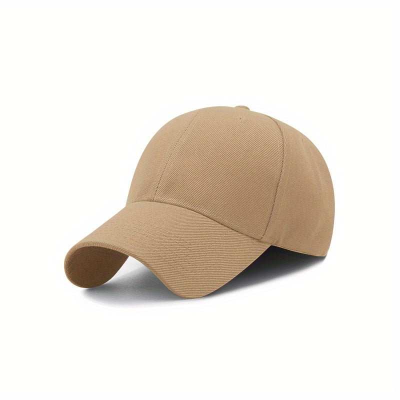 1pc Adjustable Vintage Baseball Cap, Simple Solid Curved Brim for Men & Women, Outdoor, King's Day