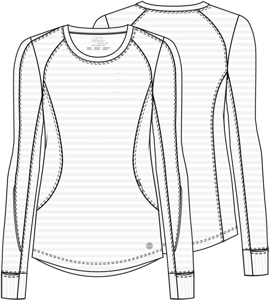 Cherokee Women Underscrubs Long Sleeve Knit Tee CK765
