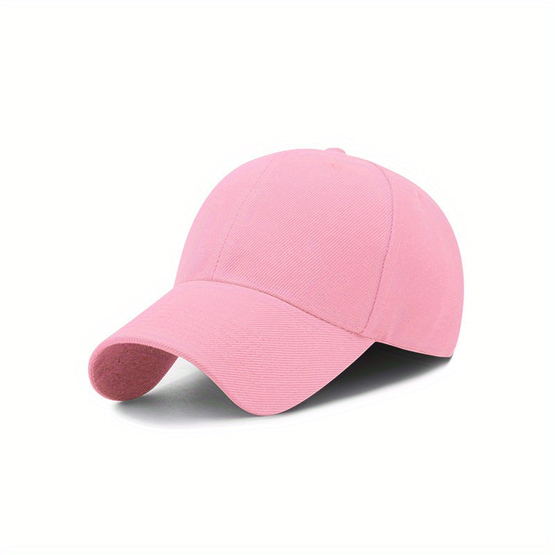 1pc Adjustable Vintage Baseball Cap, Simple Solid Curved Brim for Men & Women, Outdoor, King's Day
