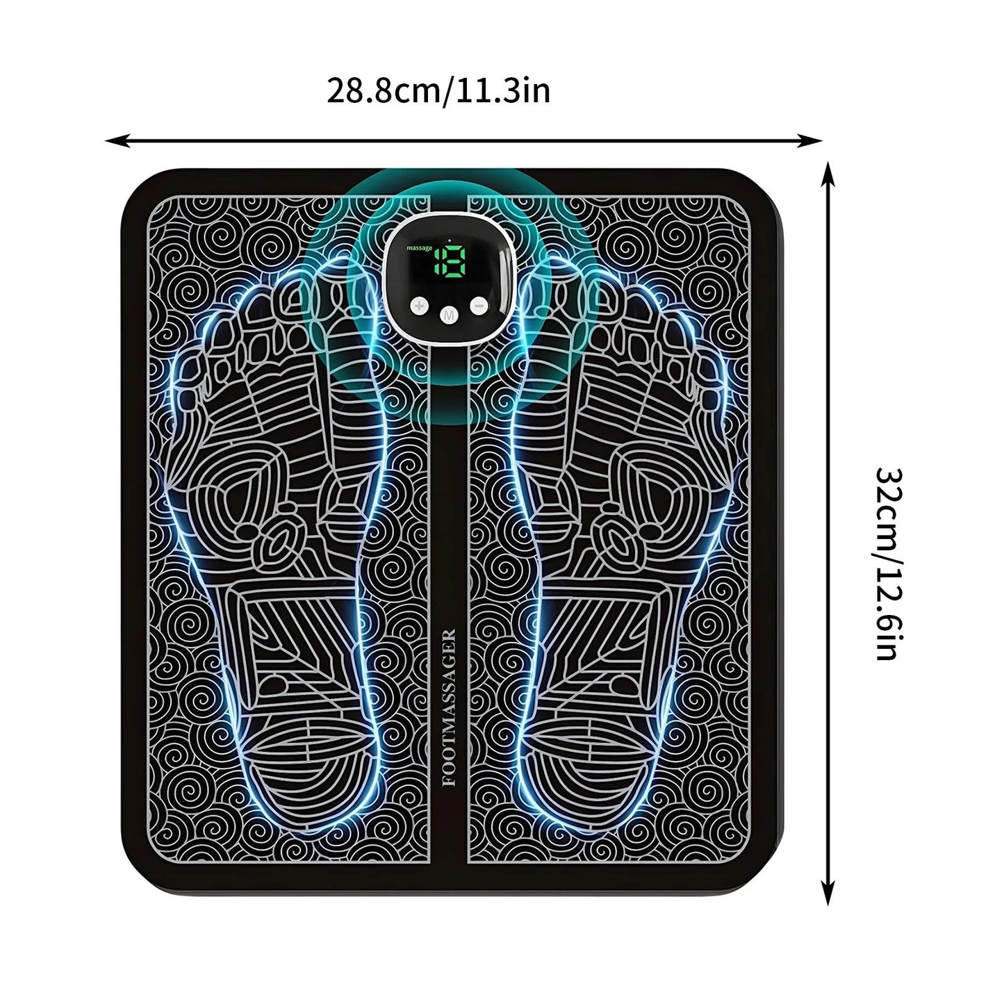Foot Massager Mat for Neuropathy-Feet Massager with Remote Control,8 Modes,18 Gears Whole Body Massager for Circulation and Pain Relief, for Those Who Stand and Work All Day