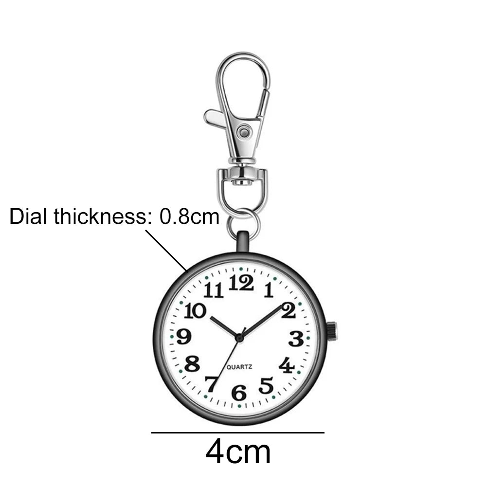 Hot Sell Fashion Pocket Watches Men Women Watch round Dial Quartz Analog Nurse Medical Keychain Pocket Watch Reloj De Bolsillo
