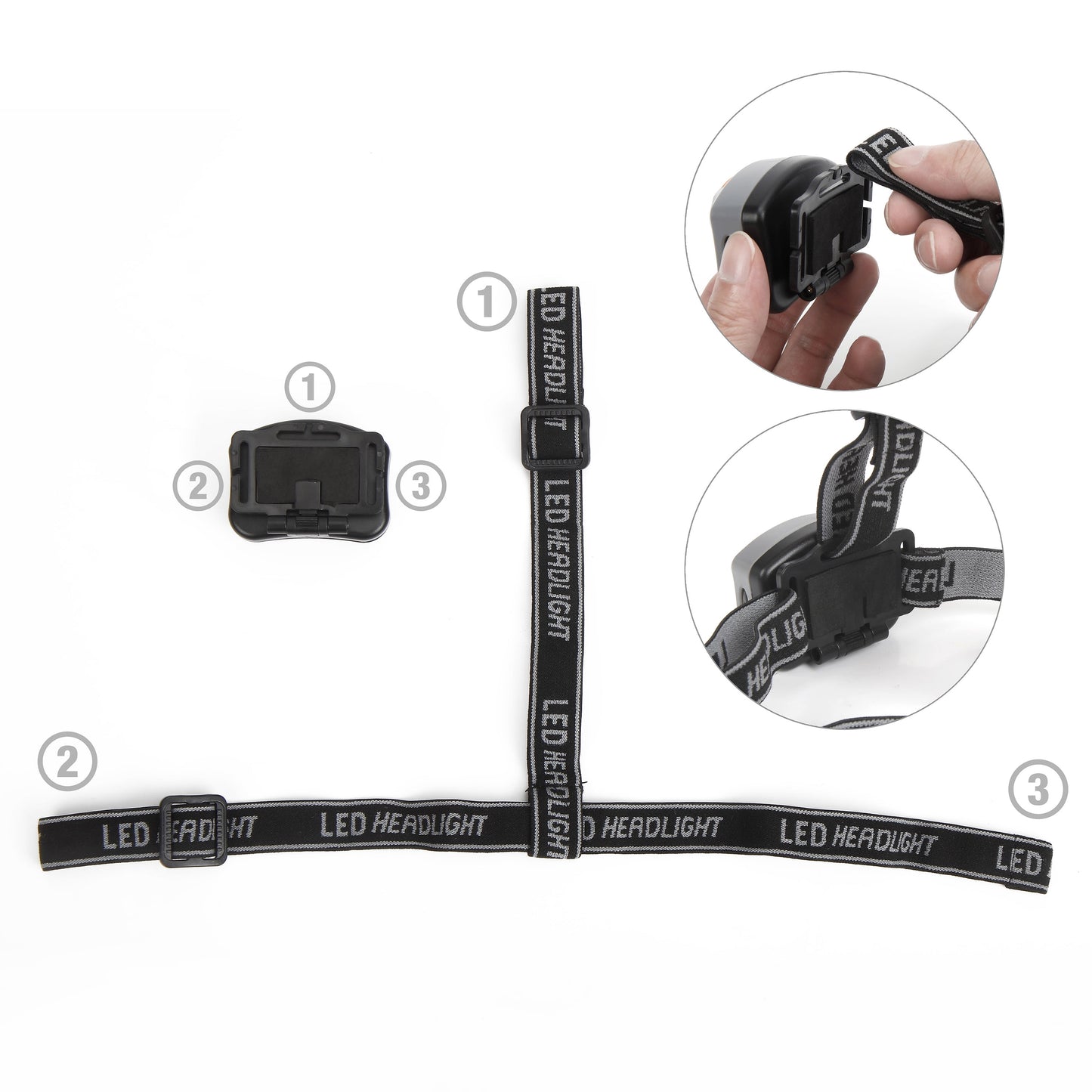 6 Piece LED Flashlight, Headlamp, Lantern, and Penlight Combo Set for Camping and Emergencies