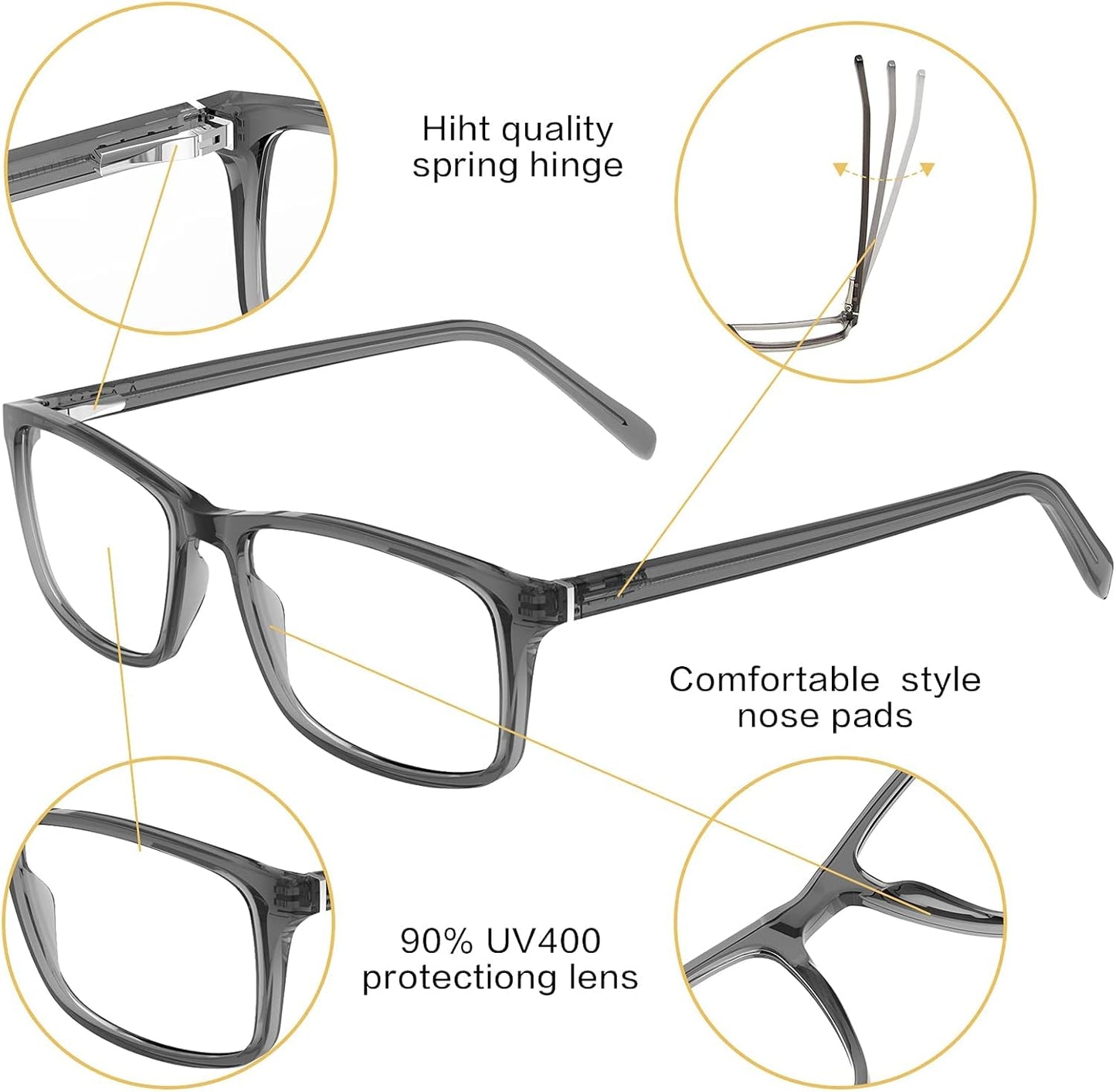 Blue Light Blocking Glasses for Women Men anti Eye Strain Computer Gaming Glasses Blue Light Filter Eyeglasses