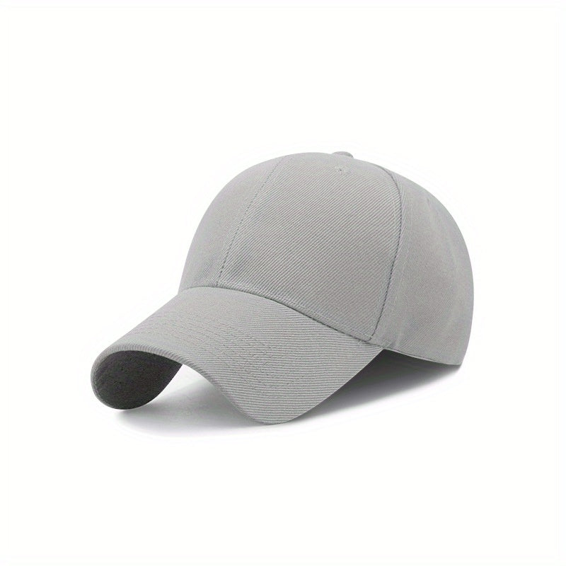 1pc Adjustable Vintage Baseball Cap, Simple Solid Curved Brim for Men & Women, Outdoor, King's Day