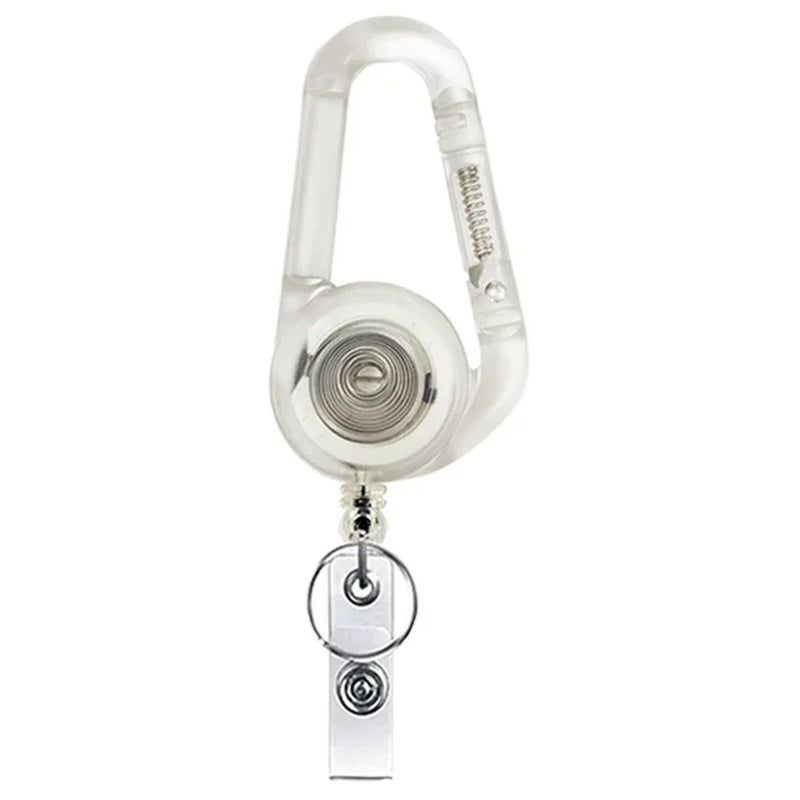 Retractable Metal Wire Keychain Pull Badge Reel ID Lanyard Name Tag Card Badge Holder Reels Recoil Chain Clips Outdoor Key Ring