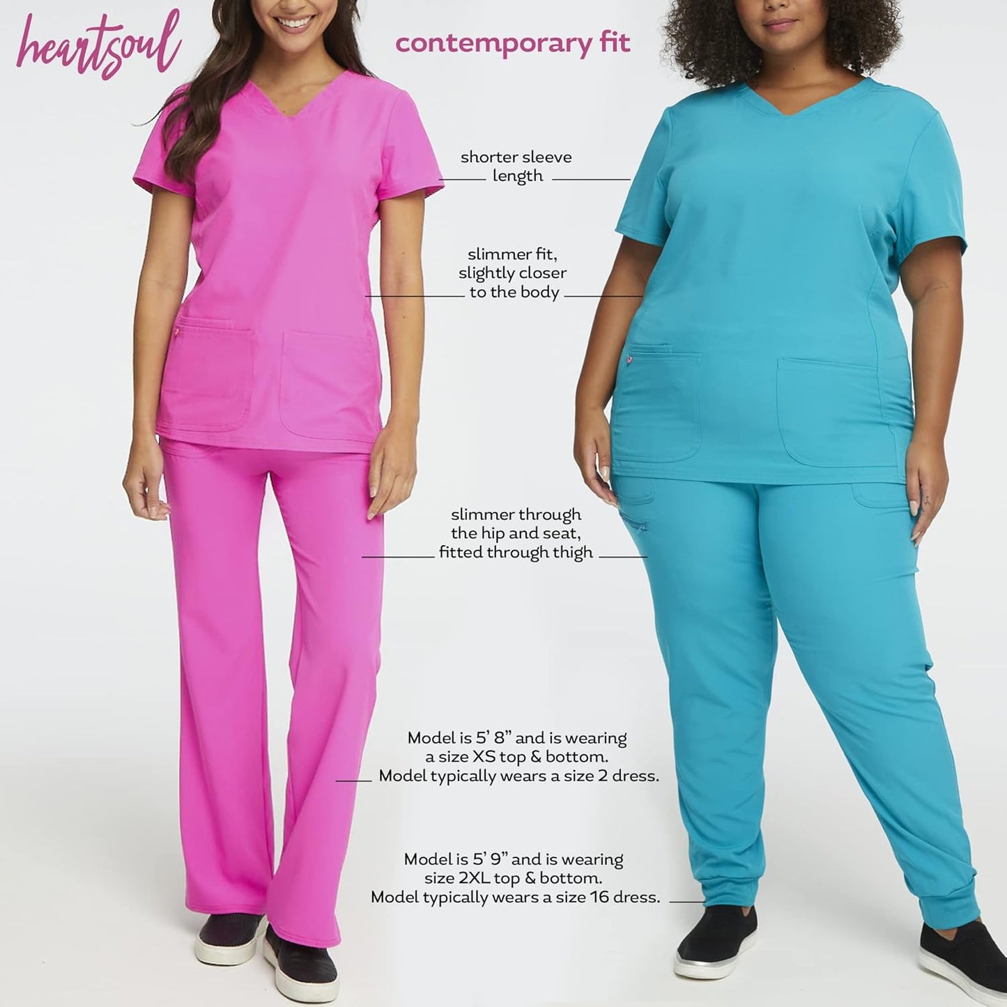 Women'S Pitter-Pat V-Neck Scrubs Shirt