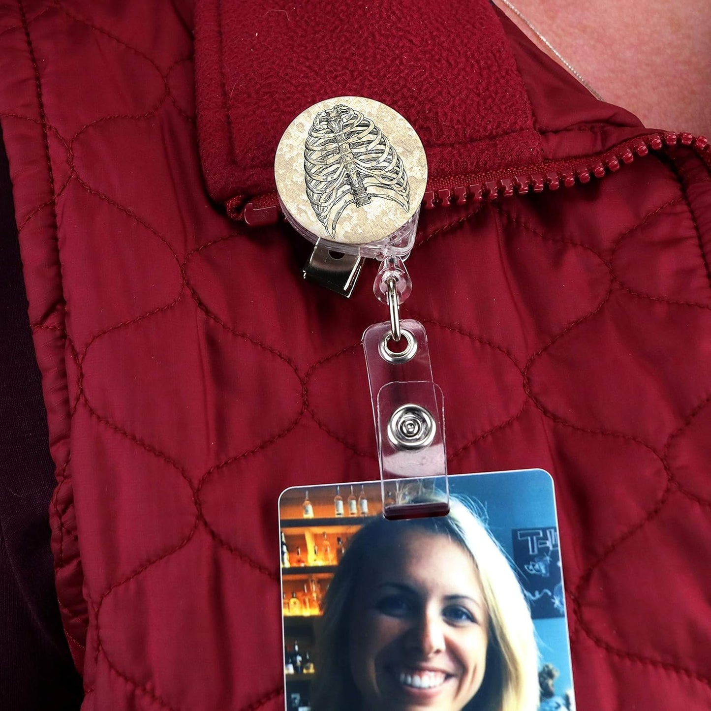 Anatomy Two Tinker Reel Retractable Badge Reel - with Alligator Clip and Extra-Long 36 Inch Standard Duty Cord - Made in the USA