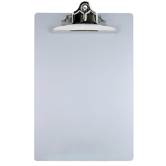 Recycled Aluminum Clipboard, A, High Capacity Clip, Letter, Silver