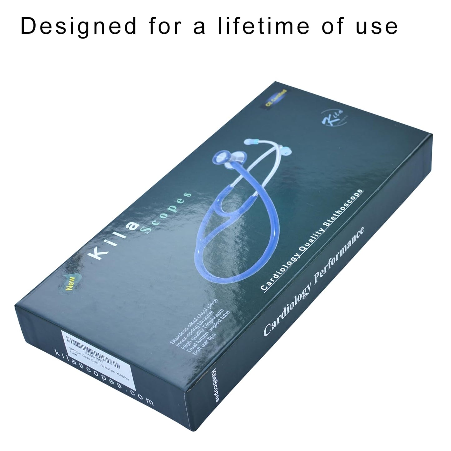 Specialist, Single Head Cardiology Stethoscope, Professional Quality, Classic Tube K970 Black/Black