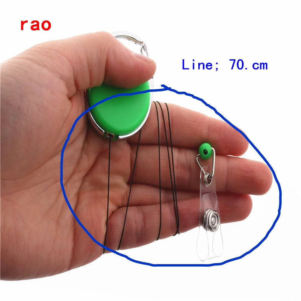 Various Card Sets Retractable Pull Badge Reel ID Lanyard Name Tag Card Badge Holder Reels Recoil Belt Key Ring Chain Clips