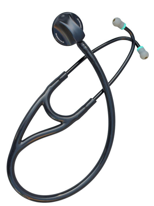 Specialist, Single Head Cardiology Stethoscope, Professional Quality, Classic Tube K970 Black/Black