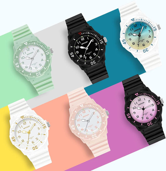 Women'S Wrist Watches Nurse Watches with Second Hand for Women Girls Waterproof Easy Read Dial Minimalist Basic Watch Luminous Nursing Watch Gifts for Women,White&Blue