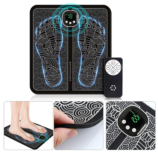 Foot Massager Mat for Neuropathy-Feet Massager with Remote Control,8 Modes,18 Gears Whole Body Massager for Circulation and Pain Relief, for Those Who Stand and Work All Day