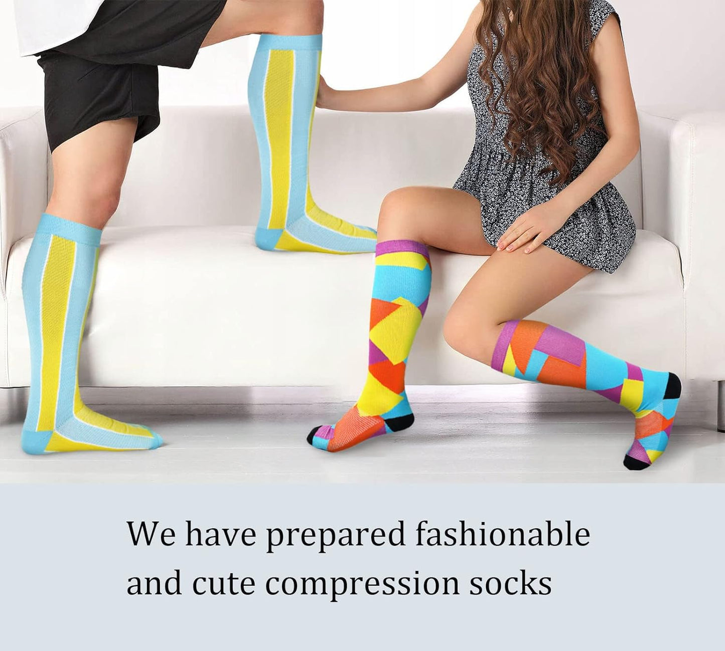 Wide Calf Compression Socks for Women plus Size 20-30Mmhg Knee High Circulation 2XL 3XL 4XL 5Xl,Compression Socks Knee High Wide Calf for Nurse Pregnant Woman Varices