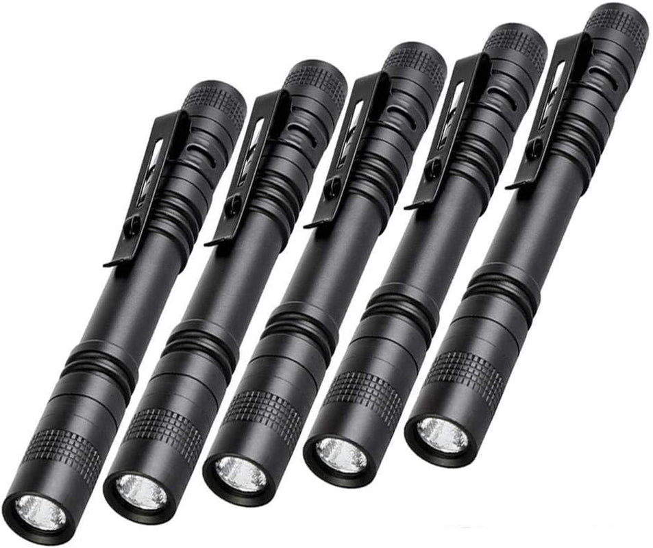 Pen Flashlight,5Pcs Led Pen Light Flashlights with Clip,Mini Pocket Flashlight Small Penlight Inspection Flashlight