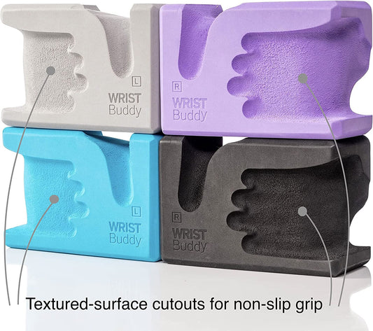 ® Yoga Blocks 2 Pack | Reduces and Prevents Wrist Pain, Enhances Comfort Stability and Grip Strength on the Blocks | Hand-Shaped Blocks | EVA Yoga Accessories Set | Best Gifts for Yoga