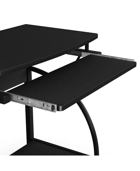 27.5 Inch Laptop Table Computer Desk for Small Spaces with Pull-Out Keyboard Tray
