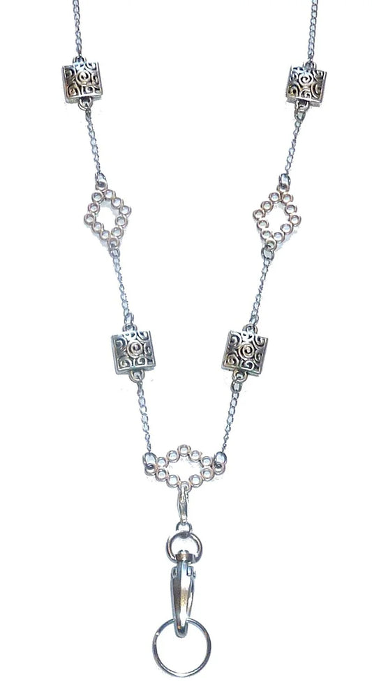Angle Shapes Women'S Chain Fashion Lanyard Necklace, Jewelry ID Badge and Key Holder, 34 In.