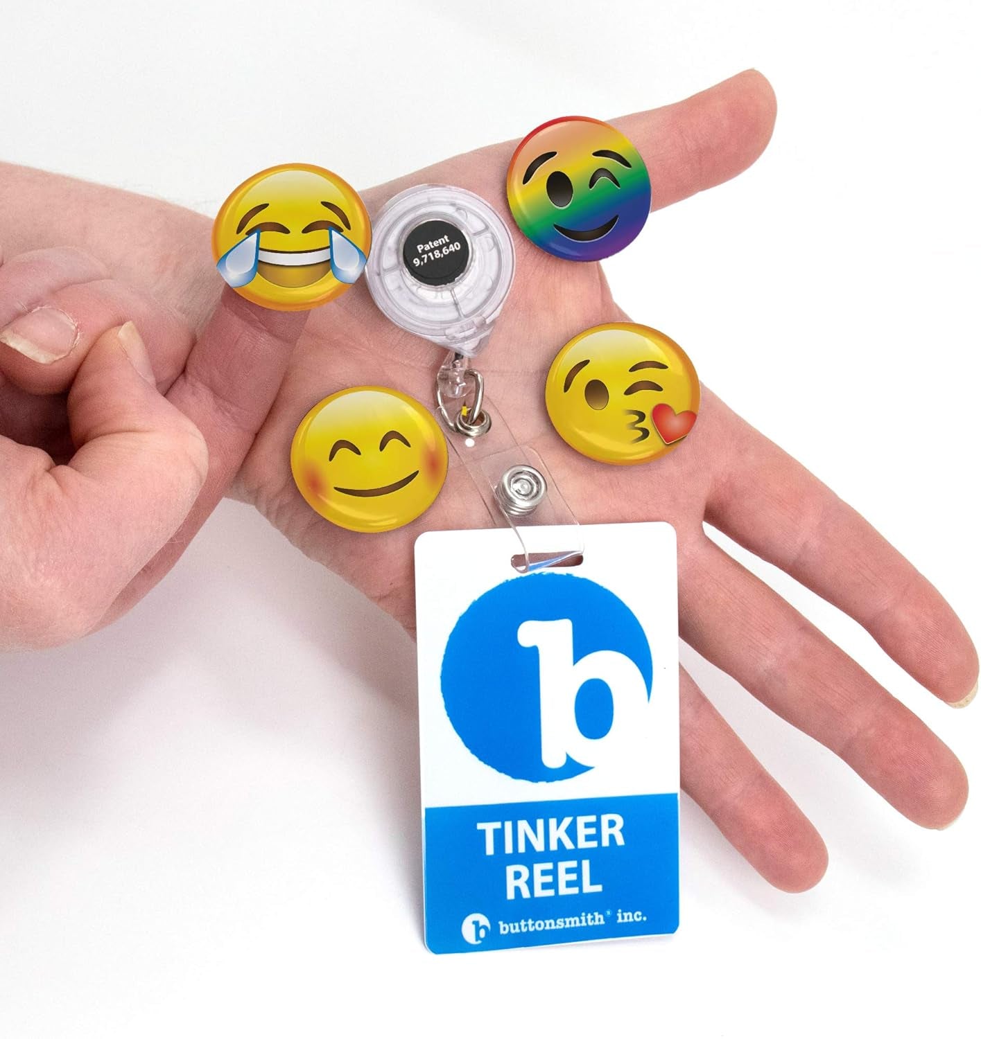 Smileys Tinker Reel Retractable Badge Reel - with Alligator Clip and Extra-Long 36 Inch Standard Duty Cord - Made in the USA