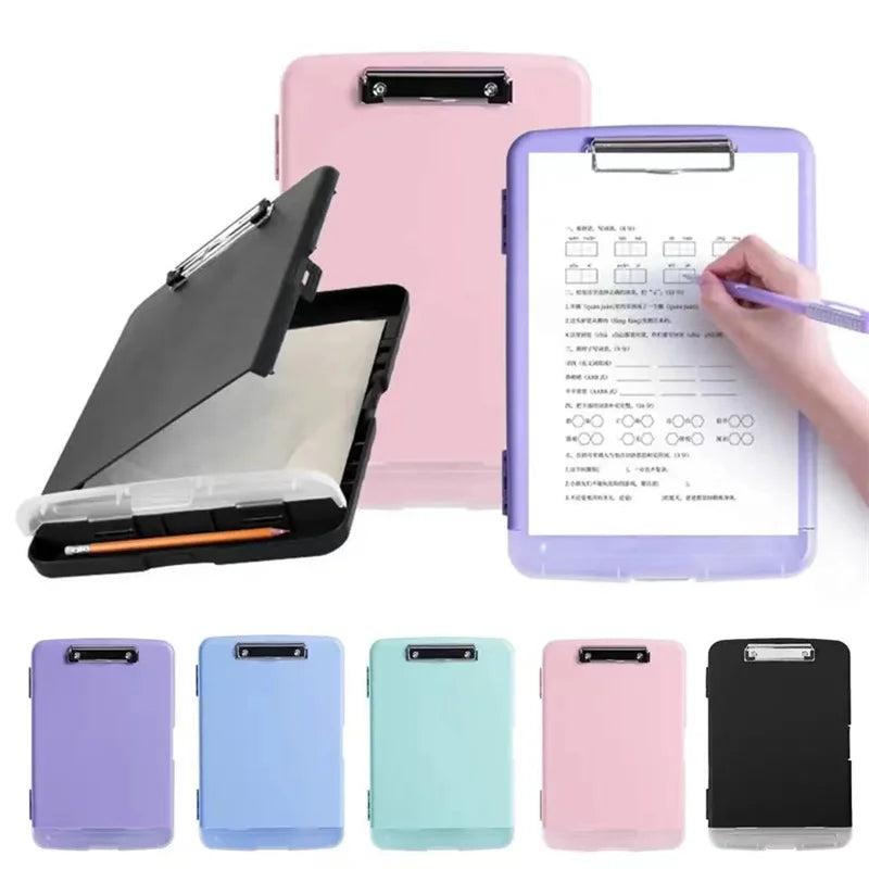 New Multifunctional Clipboard with Storage PP Folder Storage Box File Box A4 Whiteboard Keeping Your Documents Organized