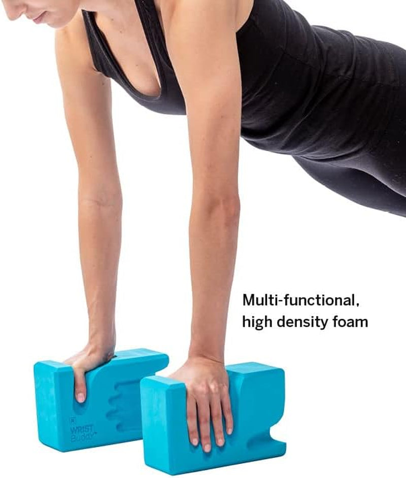 ® Yoga Blocks 2 Pack | Reduces and Prevents Wrist Pain, Enhances Comfort Stability and Grip Strength on the Blocks | Hand-Shaped Blocks | EVA Yoga Accessories Set | Best Gifts for Yoga
