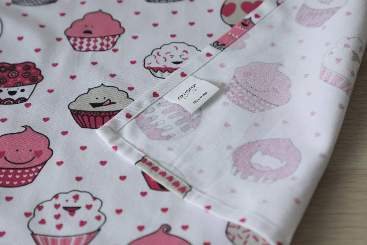 Cotton Aprons for Women with Pocket, Adjustable Strap & Waist Ties - Printed Aprons for Baking, Cooking, Gardening (27.5 X 33 Inches)
