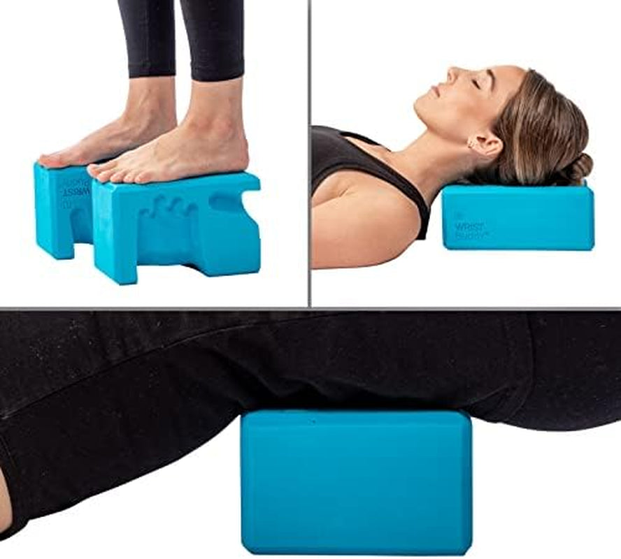 ® Yoga Blocks 2 Pack | Reduces and Prevents Wrist Pain, Enhances Comfort Stability and Grip Strength on the Blocks | Hand-Shaped Blocks | EVA Yoga Accessories Set | Best Gifts for Yoga