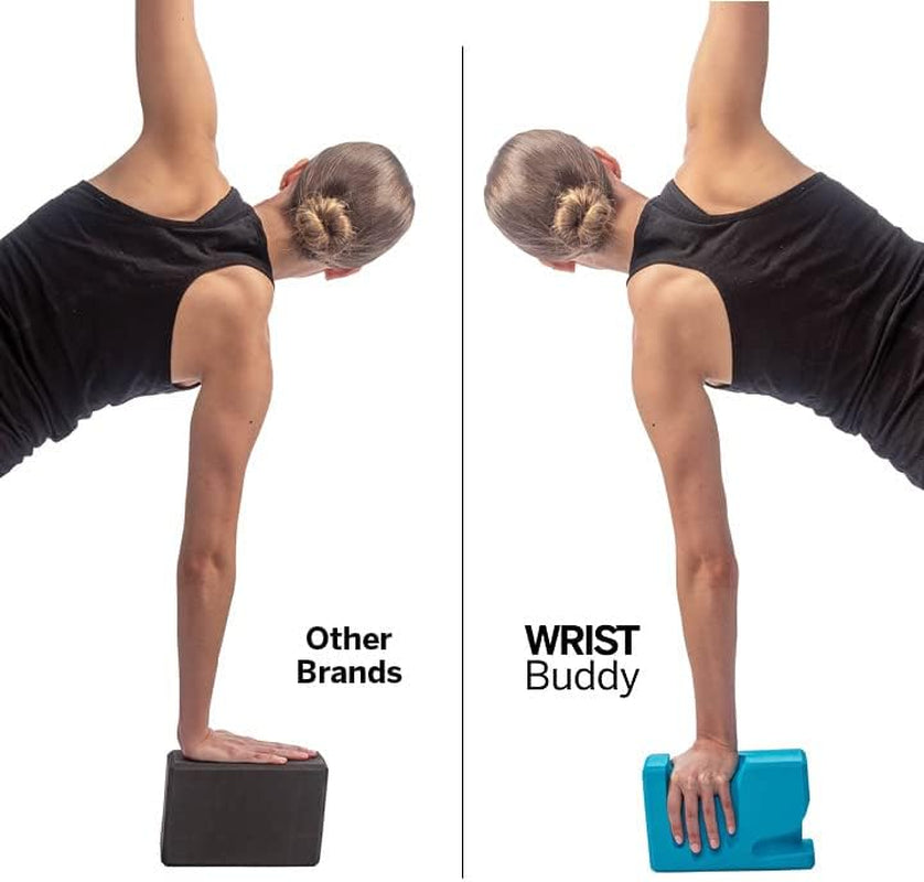 ® Yoga Blocks 2 Pack | Reduces and Prevents Wrist Pain, Enhances Comfort Stability and Grip Strength on the Blocks | Hand-Shaped Blocks | EVA Yoga Accessories Set | Best Gifts for Yoga