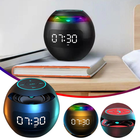 Reduction Wireless Bluetooth Speaker High Volume High Sound Quality Mini Alarm Clock Student Rechargeable Small Speaker Smart Subwoofer