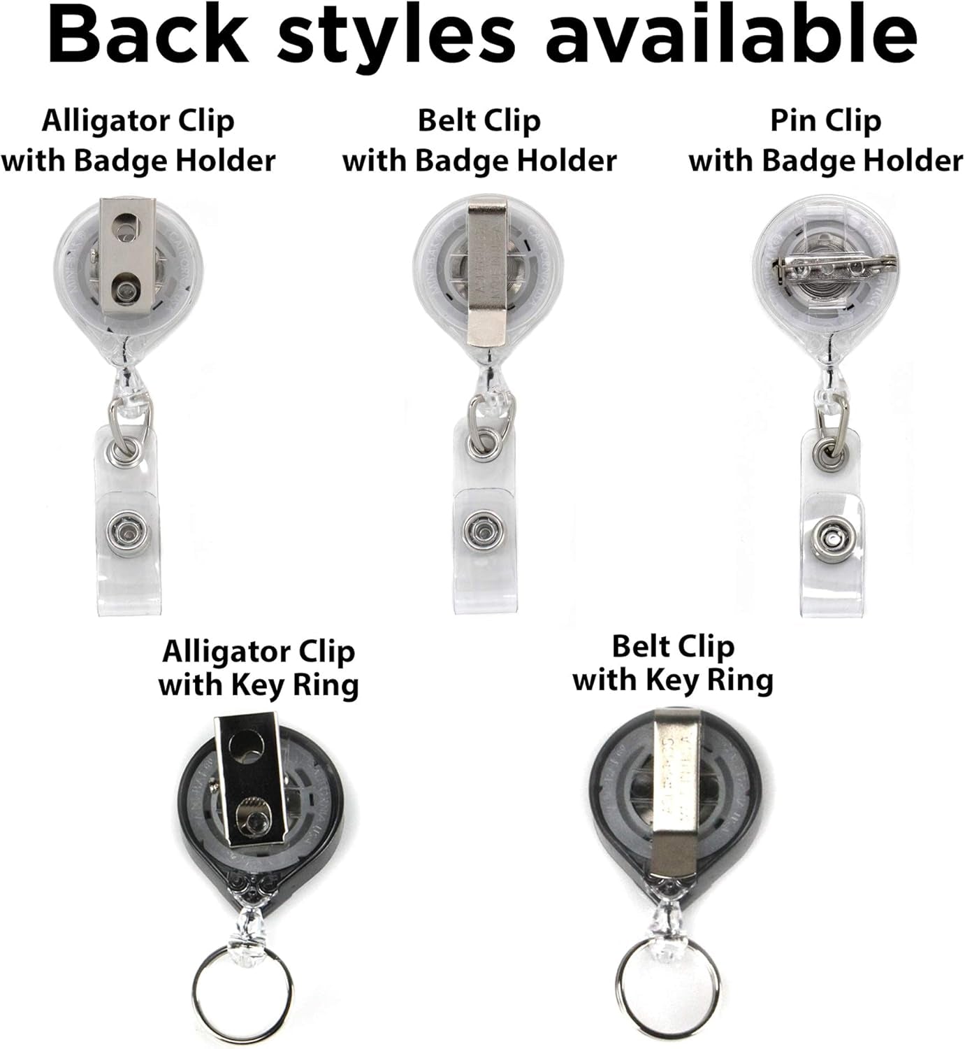 Smileys Tinker Reel Retractable Badge Reel - with Alligator Clip and Extra-Long 36 Inch Standard Duty Cord - Made in the USA