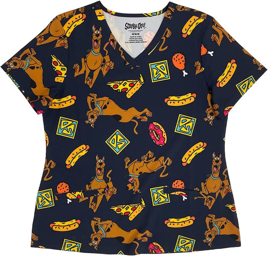 Scooby Doo Novelty Scrubs, Medical Scrub Tops for Women